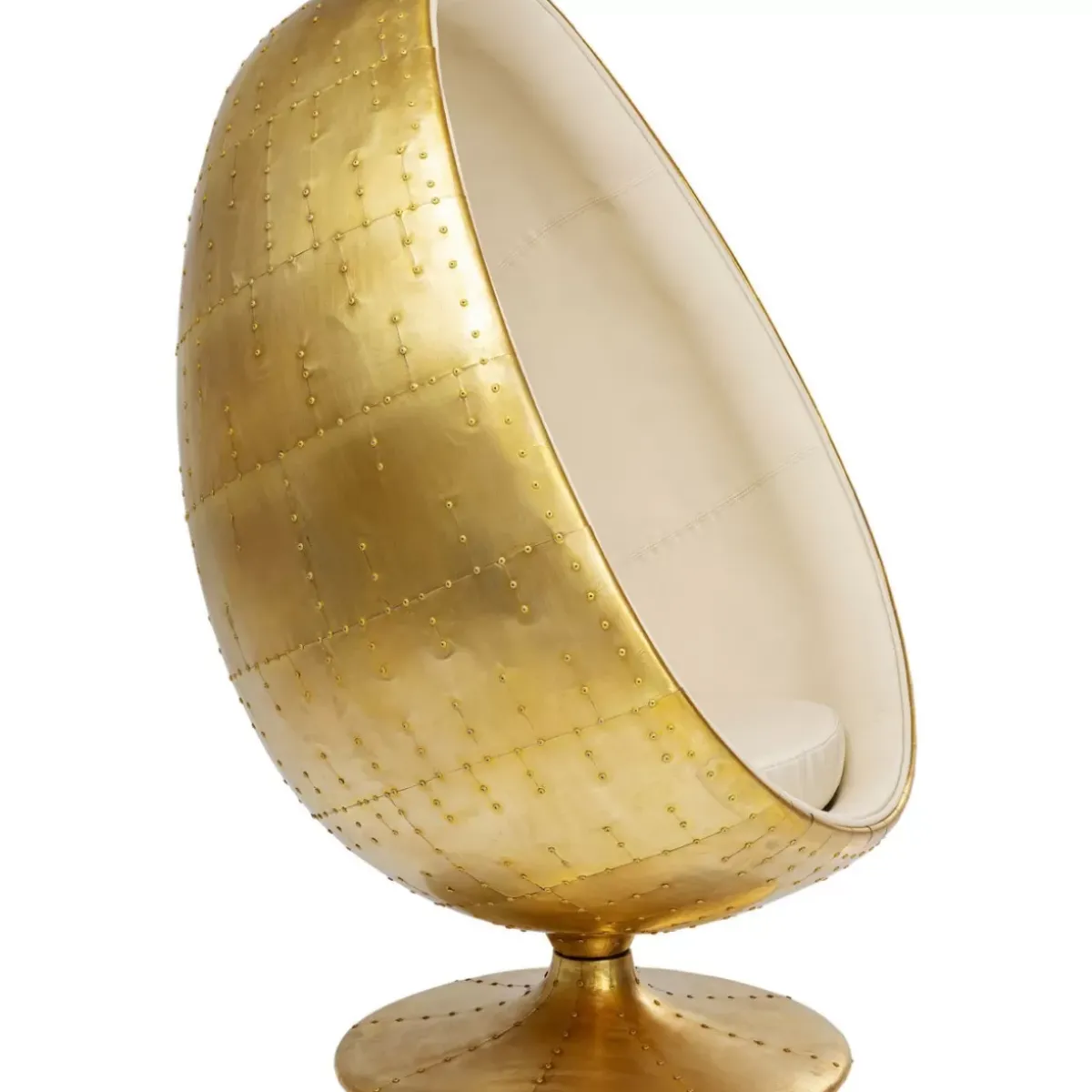 KARE Design Drehsessel Eye Ball Messing- Sessel