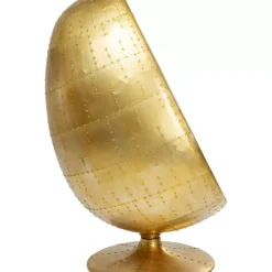 KARE Design Drehsessel Eye Ball Messing- Sessel