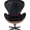 KARE Design Drehsessel Lounge Black Walnut- Sessel