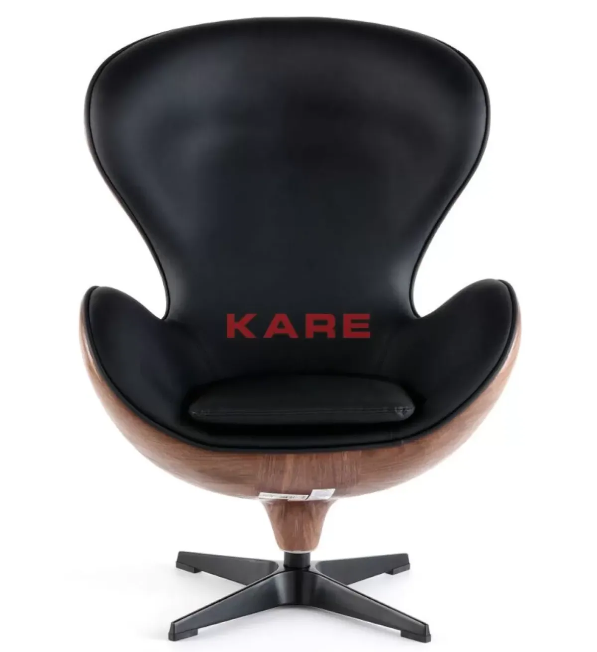 KARE Design Drehsessel Lounge Black Walnut- Sessel