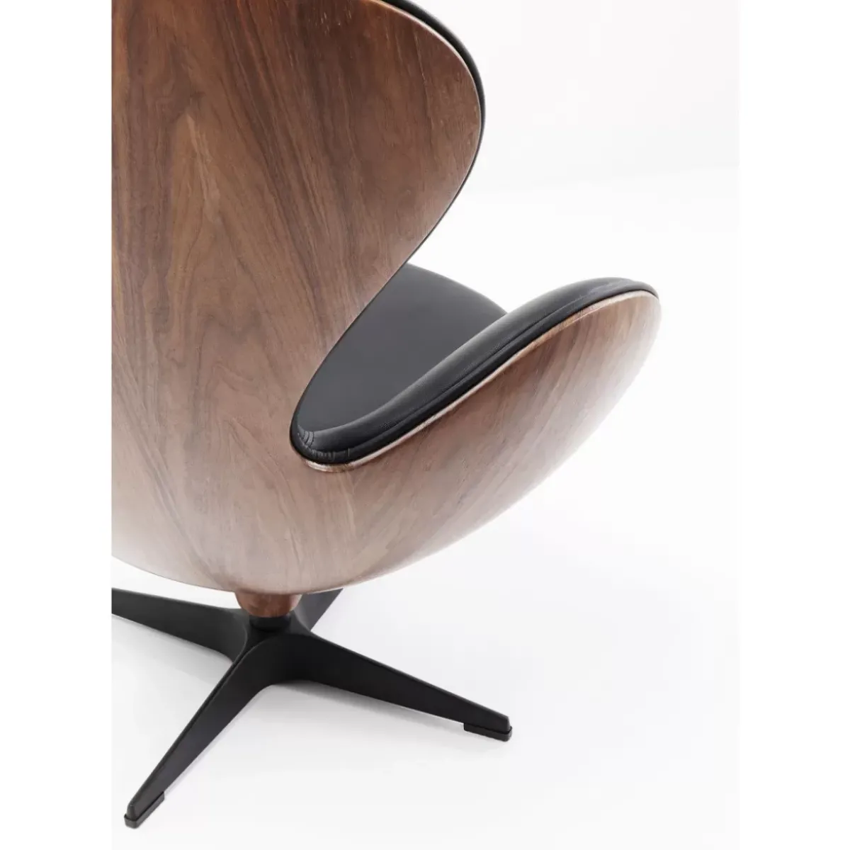 KARE Design Drehsessel Lounge Black Walnut- Sessel