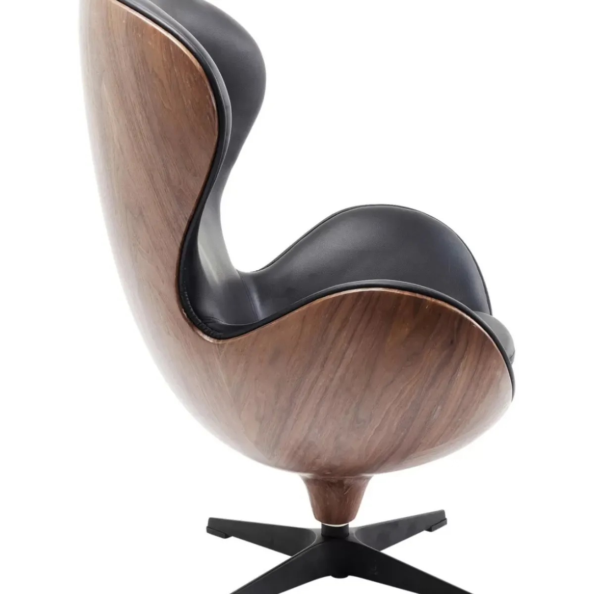 KARE Design Drehsessel Lounge Black Walnut- Sessel
