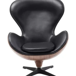KARE Design Drehsessel Lounge Black Walnut- Sessel