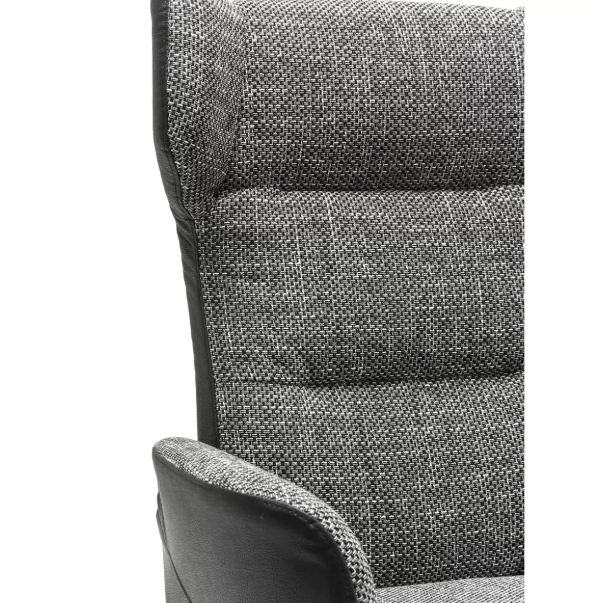 KARE Design Drehsessel Mit Hocker Ohio Salt And Pepper- Sessel