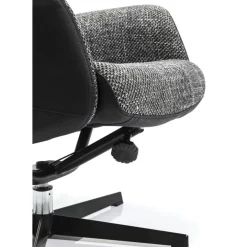 KARE Design Drehsessel Mit Hocker Ohio Salt And Pepper- Sessel