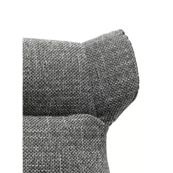 KARE Design Drehsessel Mit Hocker Ohio Salt And Pepper- Sessel