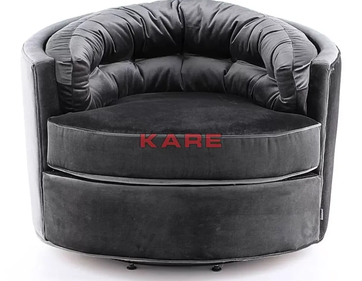 KARE Design Drehsessel Music Hall Grau- Sessel