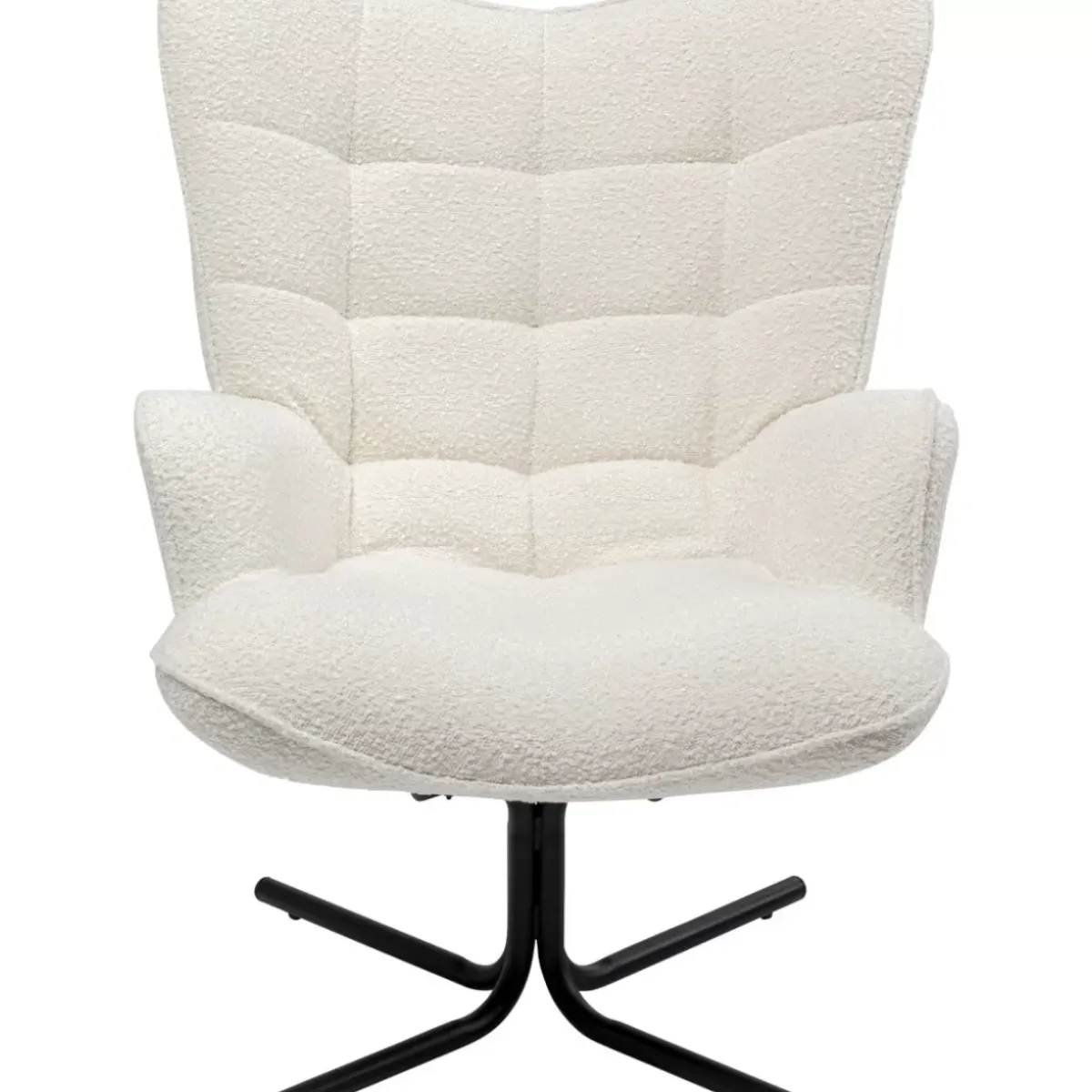 KARE Design Drehsessel Oscar Boucle Creme- Sessel