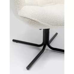 KARE Design Drehsessel Oscar Boucle Creme- Sessel