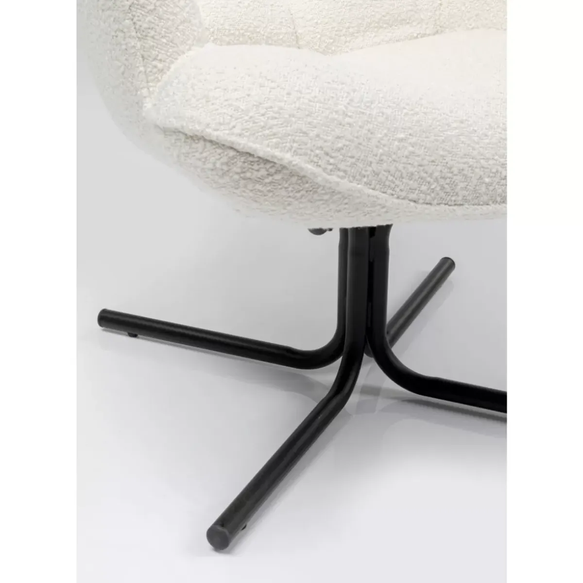 KARE Design Drehsessel Oscar Boucle Creme- Sessel