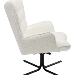 KARE Design Drehsessel Oscar Boucle Creme- Sessel