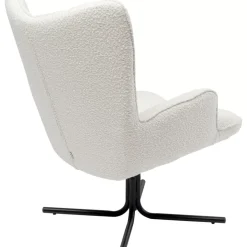 KARE Design Drehsessel Oscar Boucle Creme- Sessel