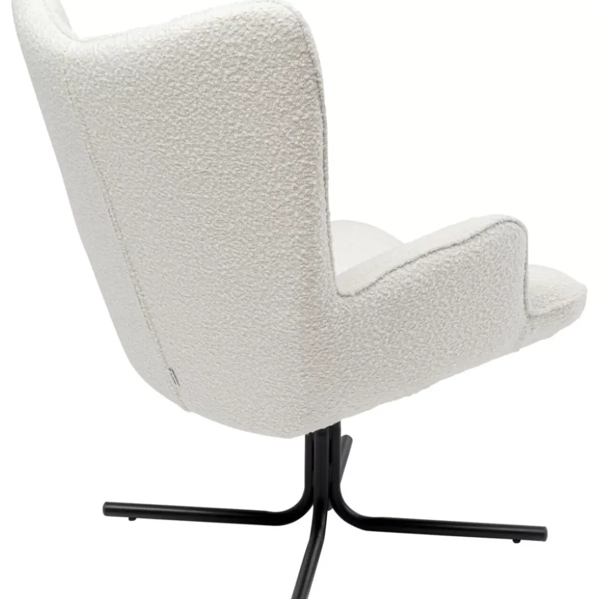 KARE Design Drehsessel Oscar Boucle Creme- Sessel