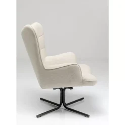 KARE Design Drehsessel Oscar Creme- Sessel
