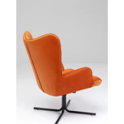 KARE Design Drehsessel Oscar Velvet Orange- Sessel