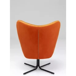 KARE Design Drehsessel Oscar Velvet Orange- Sessel