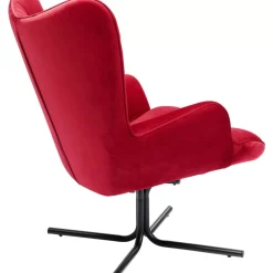 KARE Design Drehsessel Oscar Velvet Rot- Sessel