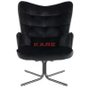 KARE Design Drehsessel Oscar Velvet Schwarz- Sessel