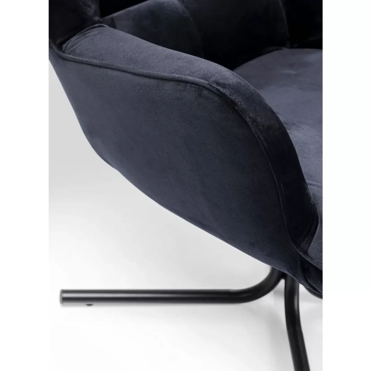 KARE Design Drehsessel Oscar Velvet Schwarz- Sessel