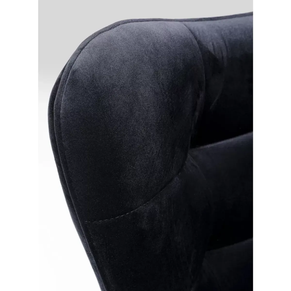 KARE Design Drehsessel Oscar Velvet Schwarz- Sessel