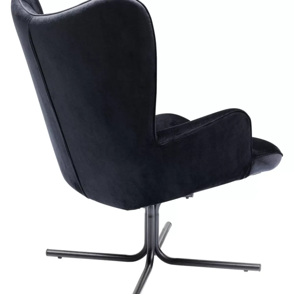 KARE Design Drehsessel Oscar Velvet Schwarz- Sessel