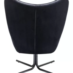KARE Design Drehsessel Oscar Velvet Schwarz- Sessel