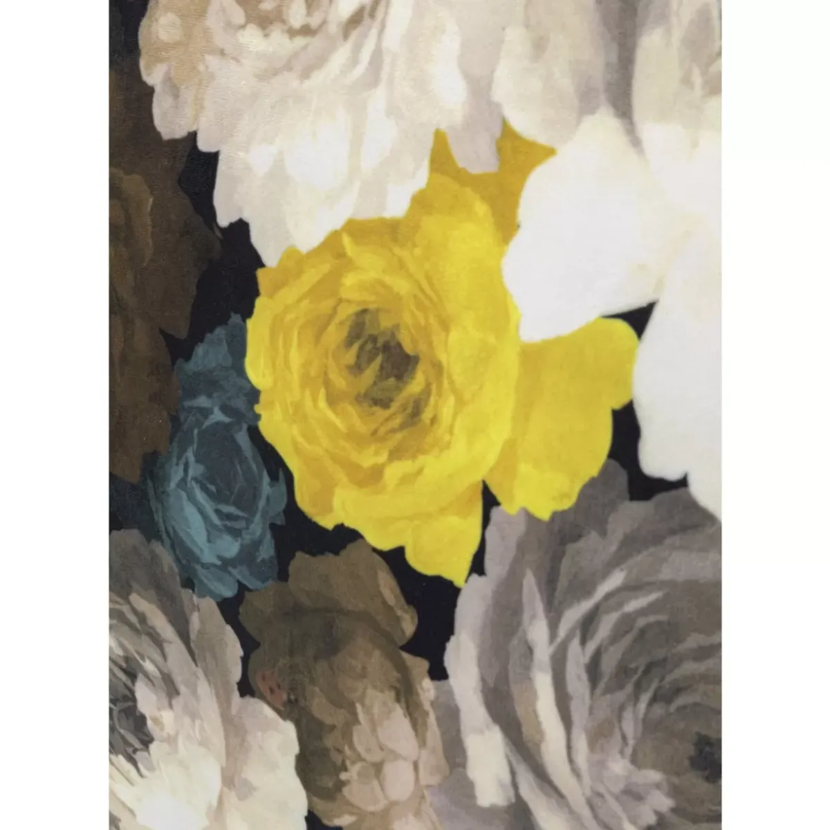 KARE Design Drehsessel Peony Flower Gelb- Sessel