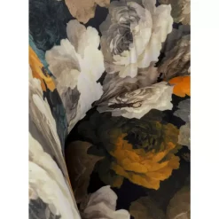 KARE Design Drehsessel Peony Flower Gelb- Sessel