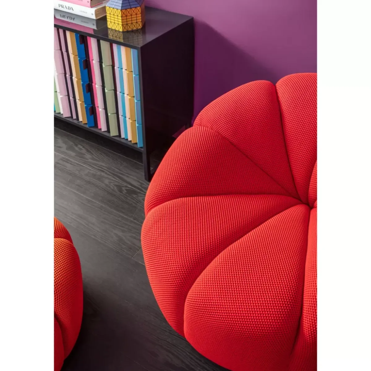 KARE Design Drehsessel Peppo Lounge Rot- Sessel