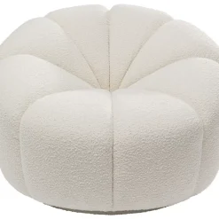 KARE Design Drehsessel Peppo Lounge Weis- Sessel