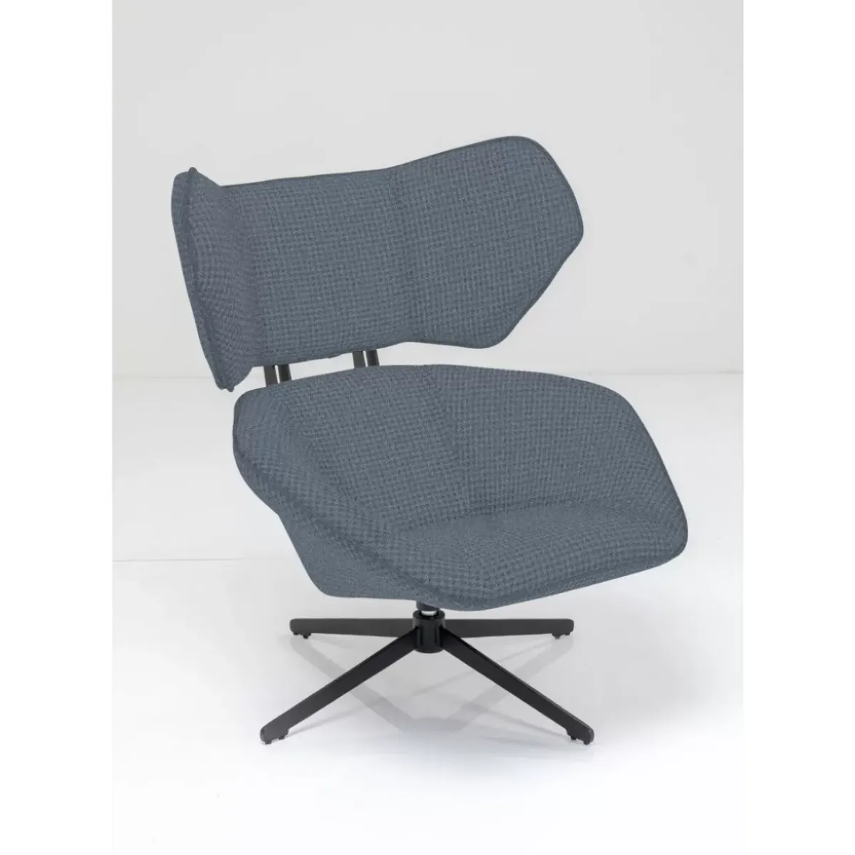 KARE Design Drehsessel Toledo Dunkelblau- Sessel