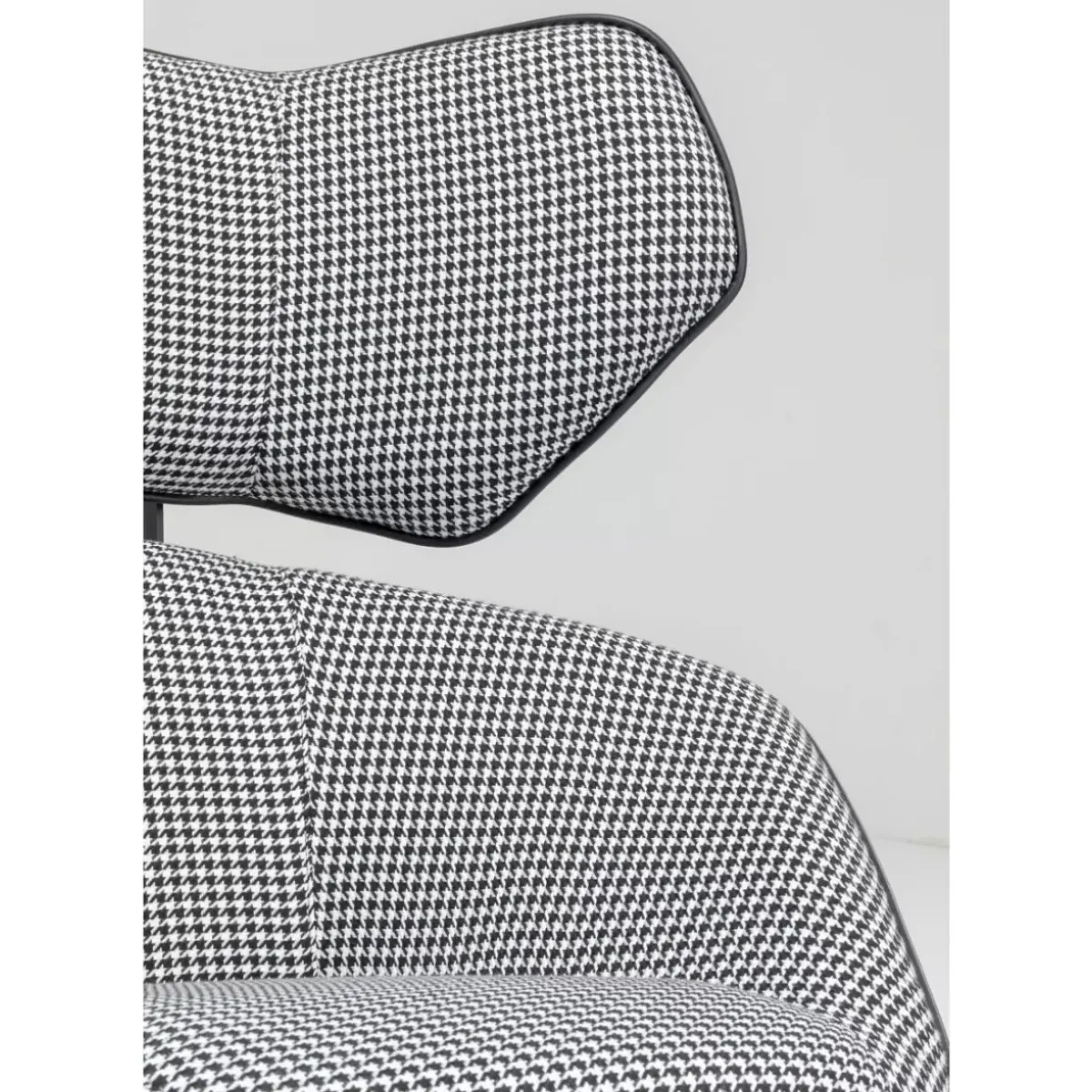 KARE Design Drehsessel Toledo Schwarz Weiss- Sessel