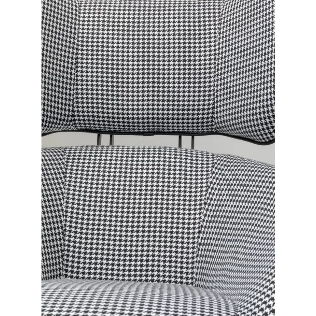 KARE Design Drehsessel Toledo Schwarz Weiss- Sessel