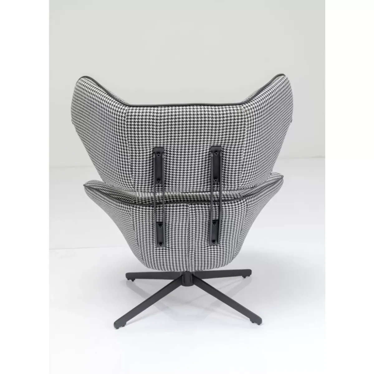 KARE Design Drehsessel Toledo Schwarz Weiss- Sessel