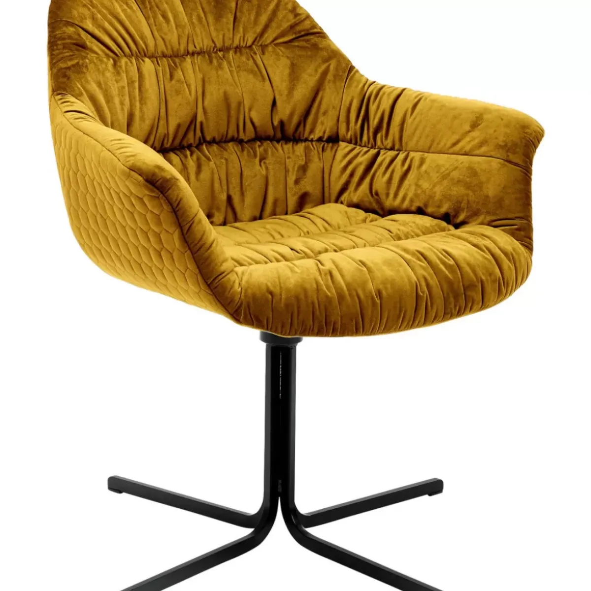 KARE Design Drehstuhl Colmar Gelb- Stühle