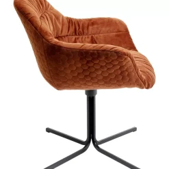KARE Design Drehstuhl Colmar Rostrot- Stühle