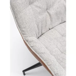 KARE Design Drehstuhl Lori Grau Braun- Stühle