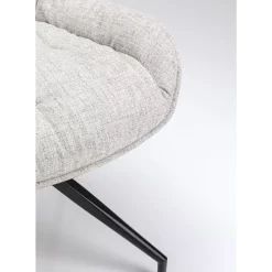 KARE Design Drehstuhl Lori Grau Braun- Stühle