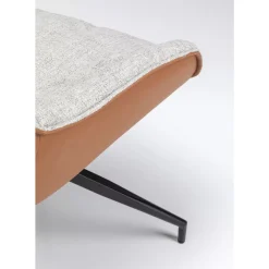 KARE Design Drehstuhl Lori Grau Braun- Stühle