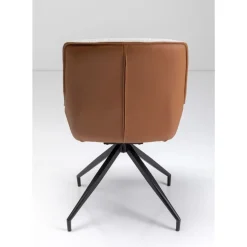 KARE Design Drehstuhl Lori Grau Braun- Stühle