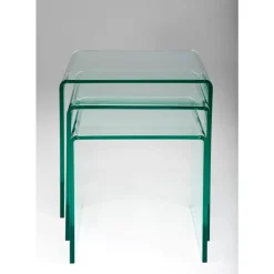 KARE Design Dreisatztisch Clear Club- Tische