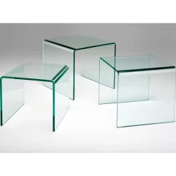 KARE Design Dreisatztisch Clear Club- Tische