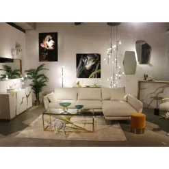 KARE Design Ecksofa Amalfi Rechts Creme 275Cm- Sofas & Couches