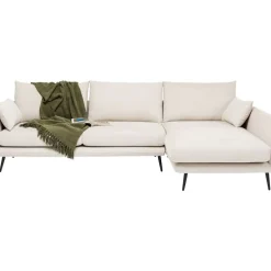 KARE Design Ecksofa Amalfi Rechts Creme 275Cm- Sofas & Couches