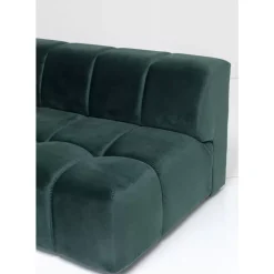 KARE Design Ecksofa Belami Velvet Dunkelgrun Links 265Cm- Sofas & Couches