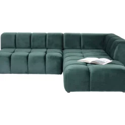 KARE Design Ecksofa Belami Velvet Dunkelgrun Rechts 265Cm- Sofas & Couches