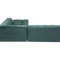 KARE Design Ecksofa Belami Velvet Dunkelgrun Rechts 265Cm- Sofas & Couches