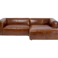 KARE Design Ecksofa Cubetto Leder Braun- Sofas & Couches