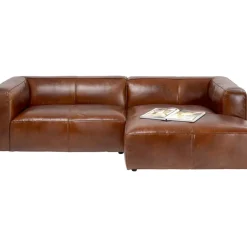 KARE Design Ecksofa Cubetto Leder Braun- Sofas & Couches