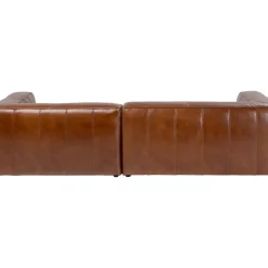 KARE Design Ecksofa Cubetto Leder Braun- Sofas & Couches
